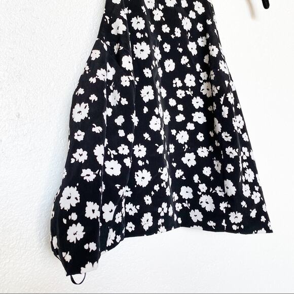 Forever 21 Zipper Back Floral Tank Size Large - Picture 3 of 6